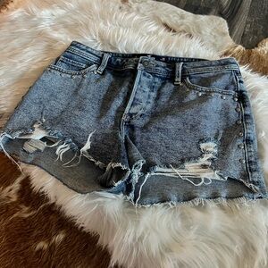 Hollister Distressed Denim Women Shorts